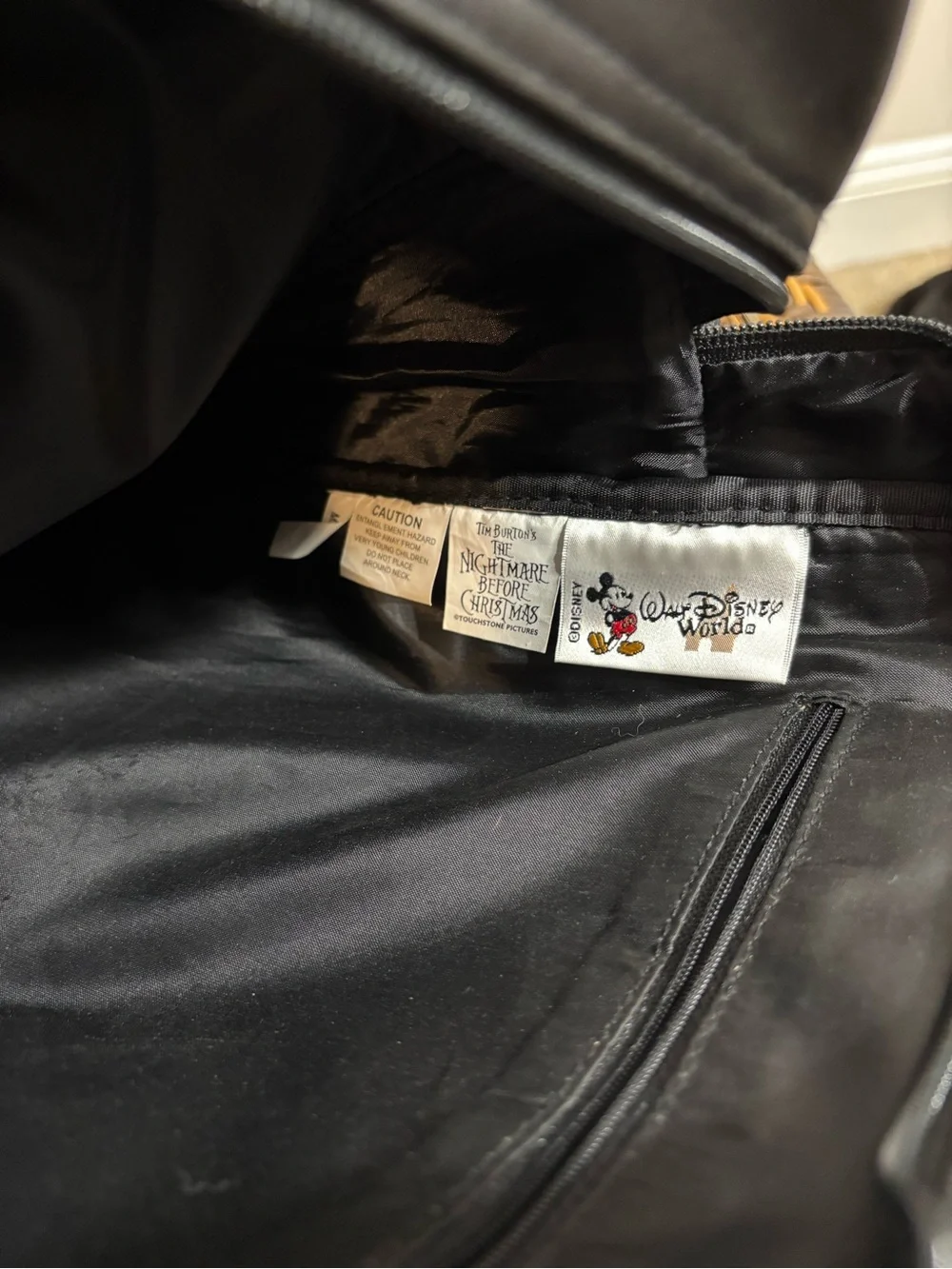 Vtg Disney Nightmare Before Christmas Black Messenger Bag